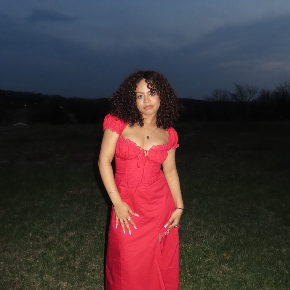 Fashion Nova Red Maxi Dress